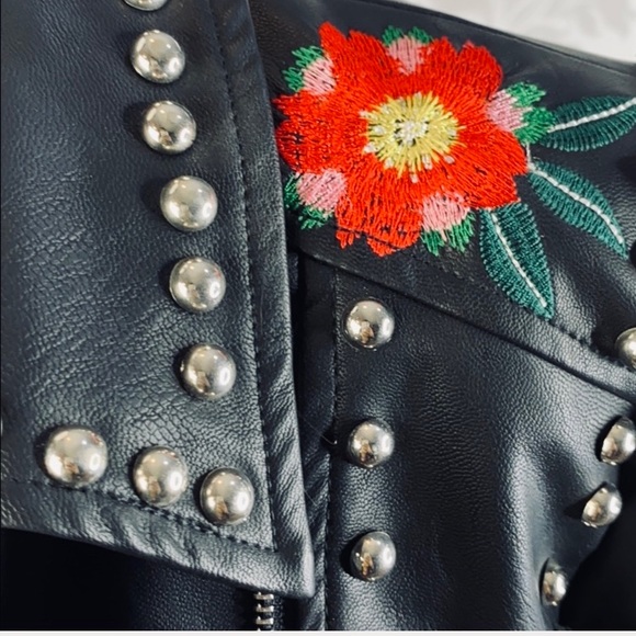 Drole De Copine Studded Biker Jacket - Picture 5 of 8